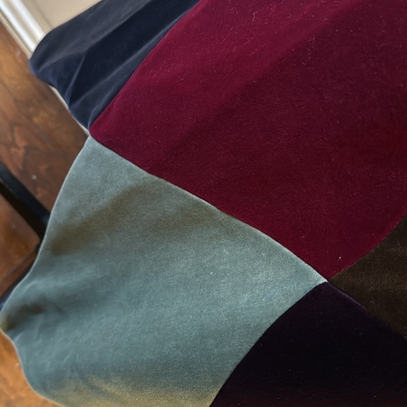 Moschino Couture Brown Patchwork Harlequin Velvet Coat - Picture 9 of 16